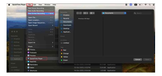 Record on MacOS with Screen Recorder