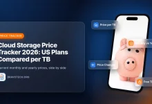 US cloud storage price tracker 2026: price per TB, monthly vs yearly plans and free tiers