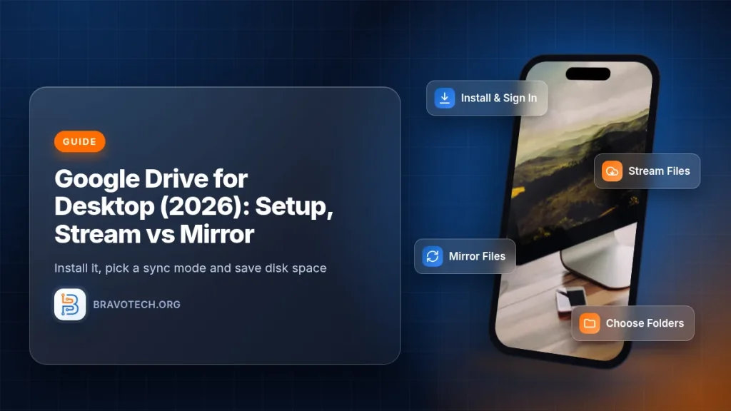 Google Drive for desktop: stream vs mirror