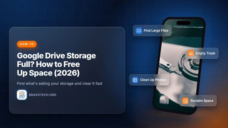 Google Drive storage full fix