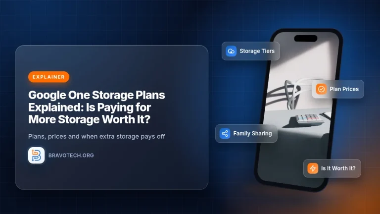 Google One storage plans explained