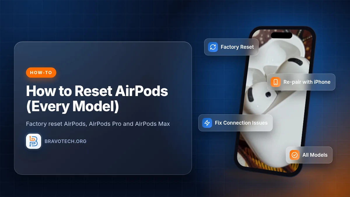 How to reset AirPods