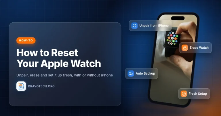 How to reset Apple Watch with or without iPhone