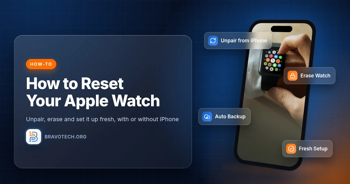 How to reset Apple Watch with or without iPhone