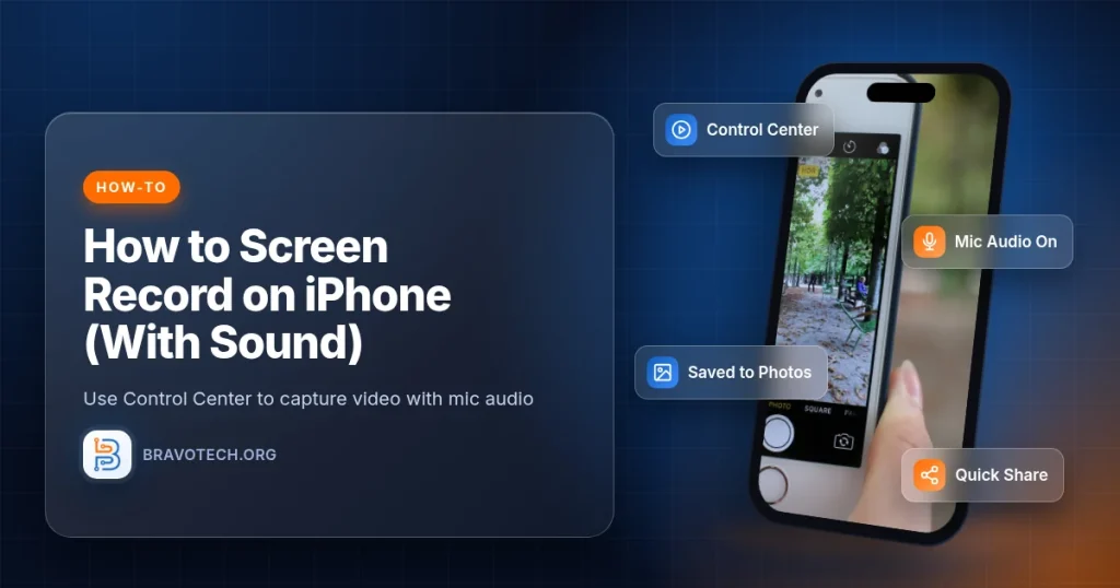 How to screen record on iPhone with sound