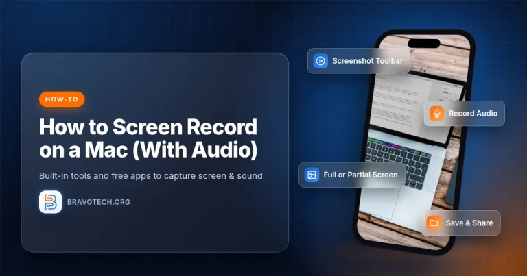 How to screen record on Mac with audio