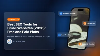 Free and paid SEO tools for small websites in 2026: keyword research, site audits, rank tracking and backlink checks